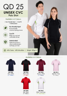 Unisex CVC Polo Shirt - QD25 Unisex CVC Polo Shirt - QD25