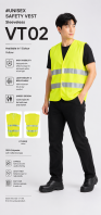 Unisex Safety Vest Sleeveless - VT02