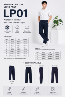 LP01 Unisex Cotton Long Pant��Comfortable & Durable Work Pants