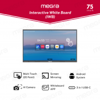 MEGRA 75 Inch Interactive Smart Board Touchscreen Display