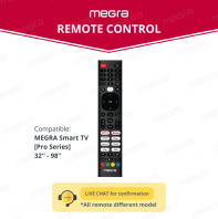 MEGRA LED TV Remote Control V13XPRO for Smart TV Pro Series