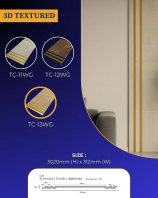 3D Textured Fluted Wall Panels