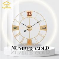 KAYUHOME A2031 NUMBER CLOCK GOLD ROMAN (60CM)