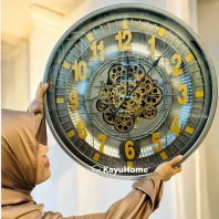 KAYUHOME GREY MOVING GEAR CLOCK