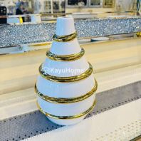 KAYUHOME LUXURY VASE WITH STRIPE GOLD