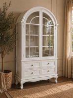 KayuHome Arched Cabinet 4 Drawer Solid Wood