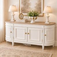 KayuHome Modern Wooden Solid Wood Mahogany Sideboard Cabinet