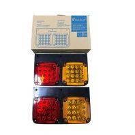 Shiliduo L0008 RH (Hino/Nissan) LED Tail Lamp Assy 24V (Square/Plastic) (SD-2001L)