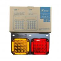 Shiliduo L0015 RH (Hino/Nissan) LED Tail Lamp Assy 24V (Square/Plastic) (SD-2001AR) (Iron)