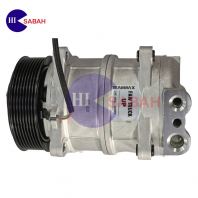COMPRESSOR TEAMMAX FAW TRUCK 8PK (508 LEG) 24V DKS17 ( NEW ) (UP PIPE) [CODE: CP46-005N]