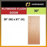 PLYWOOD FLUSH DOOR - W 30'' x H 81"