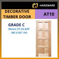 DECORATIVE TIMBER DOOR [AT10] - GRADE C