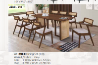 Wood Dining Table & Chair Set | WE818-C Dining Set (1+8)