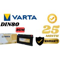 VARTA MAX 3 YEAR WARRANTY AGM DIN80