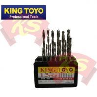 King Toyo 1.5mm-6.5mm H.S.S Drill Bit 13 PCS