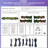 Car Ambient Light for Honda Civic/Integra 2022-2023