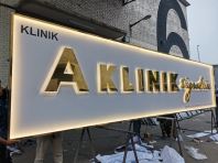 MODERN DESIGN WITH STAINLESS STEEL BOX UP BACKLIT LED SIGNAGE IN BANDAR PERDA , BUKIT MERTAJAM & JAWI