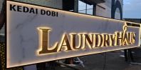 THE BEST GOLD MIRROR STAINLESS STEEL WITH LED BACKLIT SIGNBOARD MAKER IN BATU GAJAH , KULIM & SUNGAI PETANI