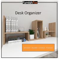 Wooden Desk Organiser Storage Solution