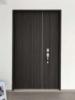 Main Door - Black with White Stripe