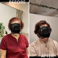 Invisible Coloured Hair Wig Before & After | Natural Hair Transformation in, KL Malaysia