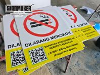DILARANG MEROKOK Notice Sign Board