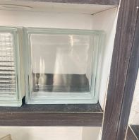 Sun Pattern Clear Glass Block