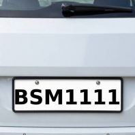 Four Digit Plate Number | BSM1111