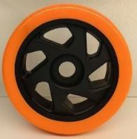 Medium Duty POV Orange PVC Castor Wheel