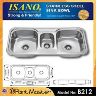 ISANO B212 Bowl Sink Stainless Steel