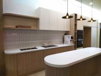 Wood-Tone Island Kitchen Cabinet Suite Wood-Tone Island Kitchen Cabinet Suite