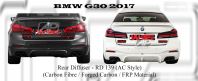 BMW G30 2017 AC Style Rear Diffuser (Carbon Fibre / Forged Carbon / FRP Material)