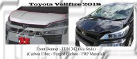 Toyota Vellfire 2018 Ku Style Front Bonnet (Carbon Fibre / Forged Carbon / FRP Material)