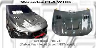 Mercedes CLA W118 Front Bonnet (Carbon Fibre / Forged Carbon / FRP Material)