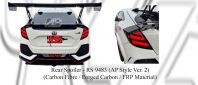 Honda Civic FK8 AP Style Ver. 2 GT Wing Rear Spoiler (Carbon Fibre / Forged Carbon / FRP Material)