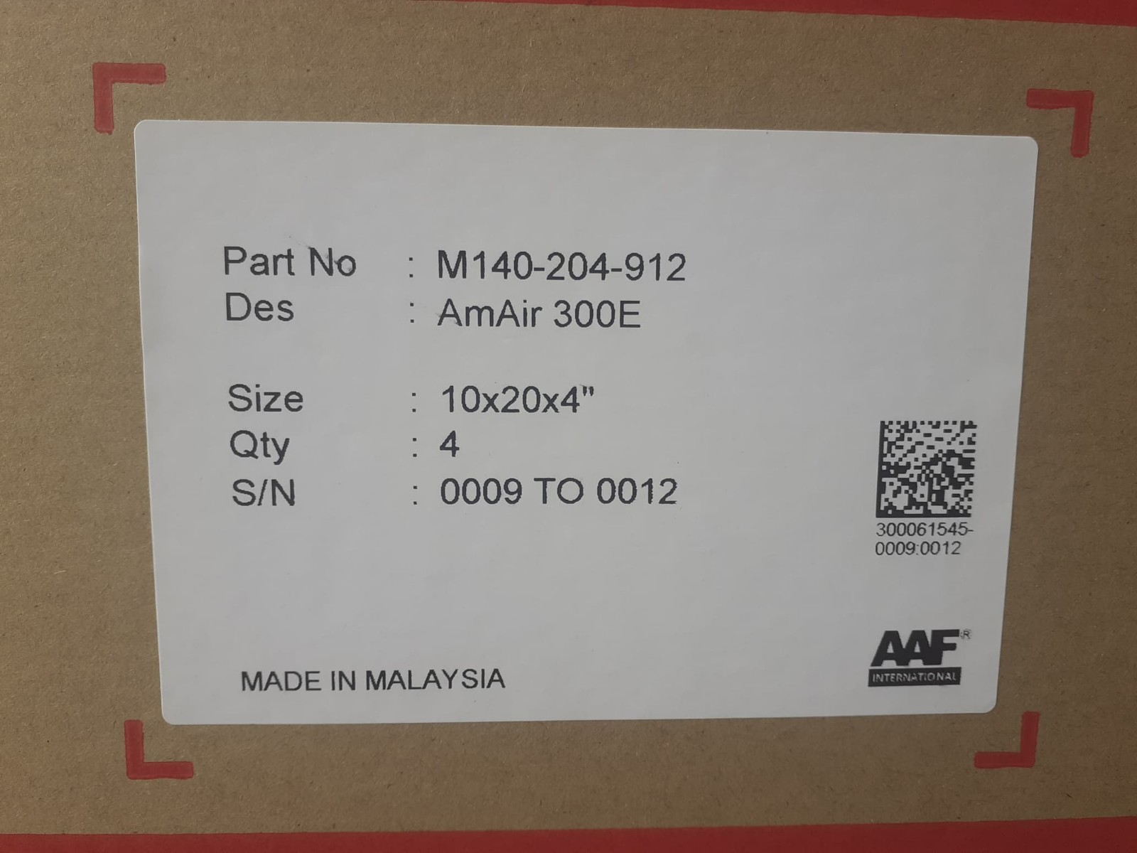 AMERICAN AIR FILTER MANUFACTURING SDN BHD (AAF) SALES ENGINEERS VISIT