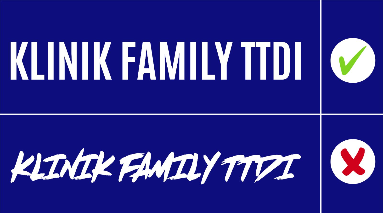 Signboard Design - Font type