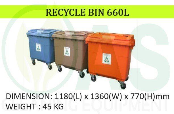Johor Johor Bahru Jb Taman Johor Jaya Tong Sampah Kitar Semula 660l Tong Sampah Kitar Semula Tong Sampah Daripada As Cleaning Equipment