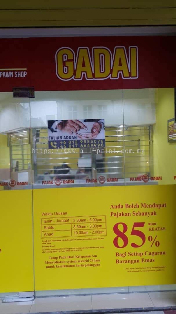 Kuala Lumpur Kl Pajak Gadai Kajang Acrylic Signage Acrylic Signage Signboard From All Print Industries