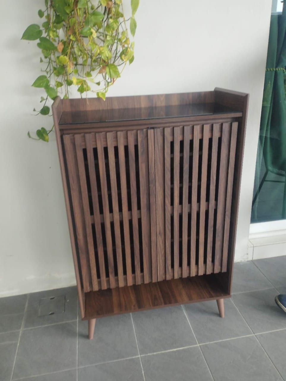 Penang,Simpang Ampat 2 Door Shoe Solid Wood Penang Furniture