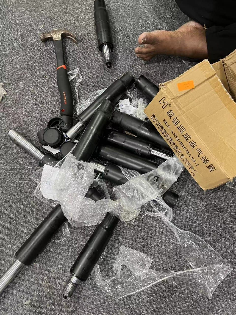 Penang Office Chair Gas Cylinder Pump Office Chair Base Leg