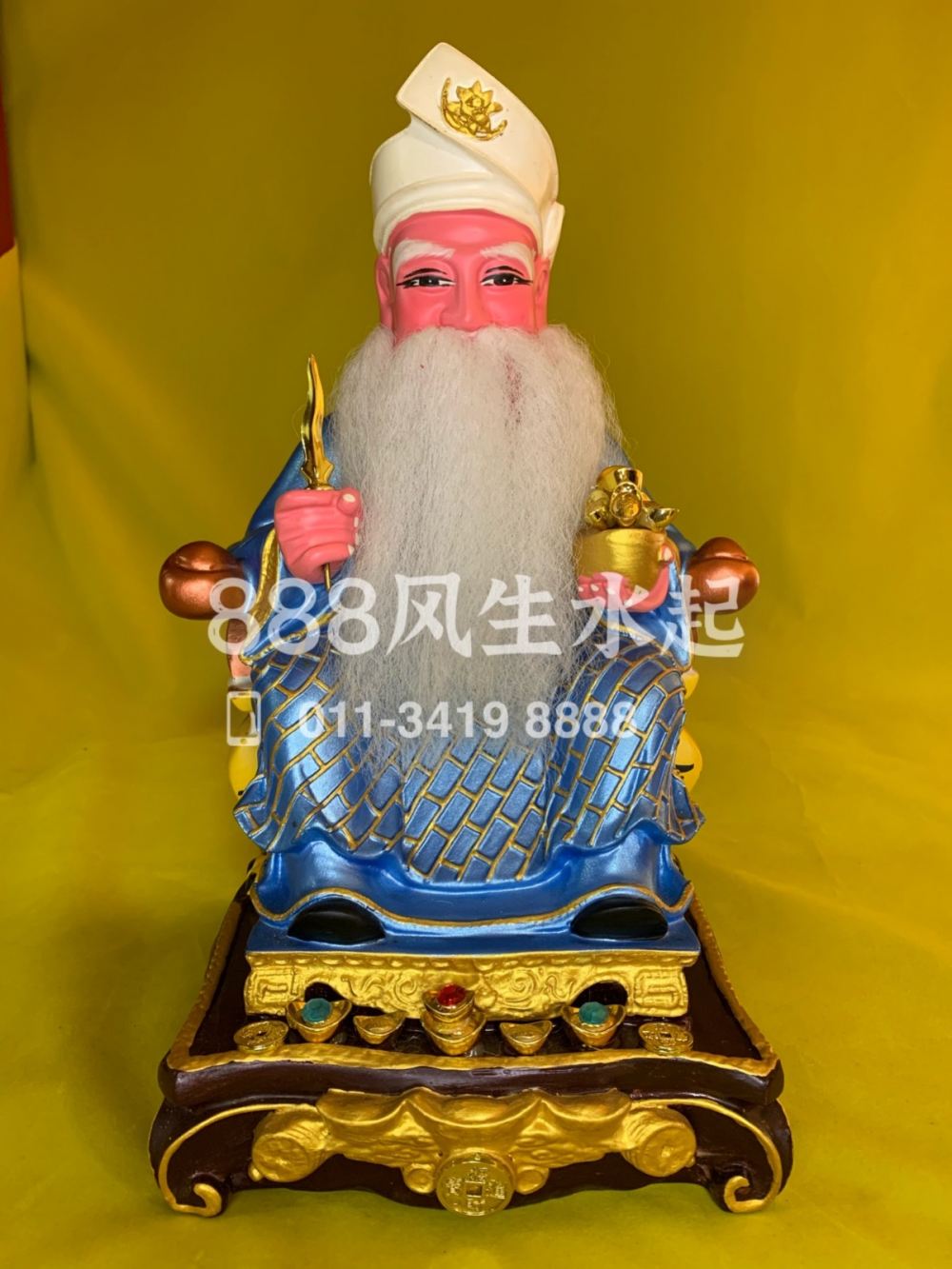 Sarawak Bintulu 12寸拿督公 蓝衣 拿督公 塑胶 神像系列from 888 Feng Shui Sdn Bhd