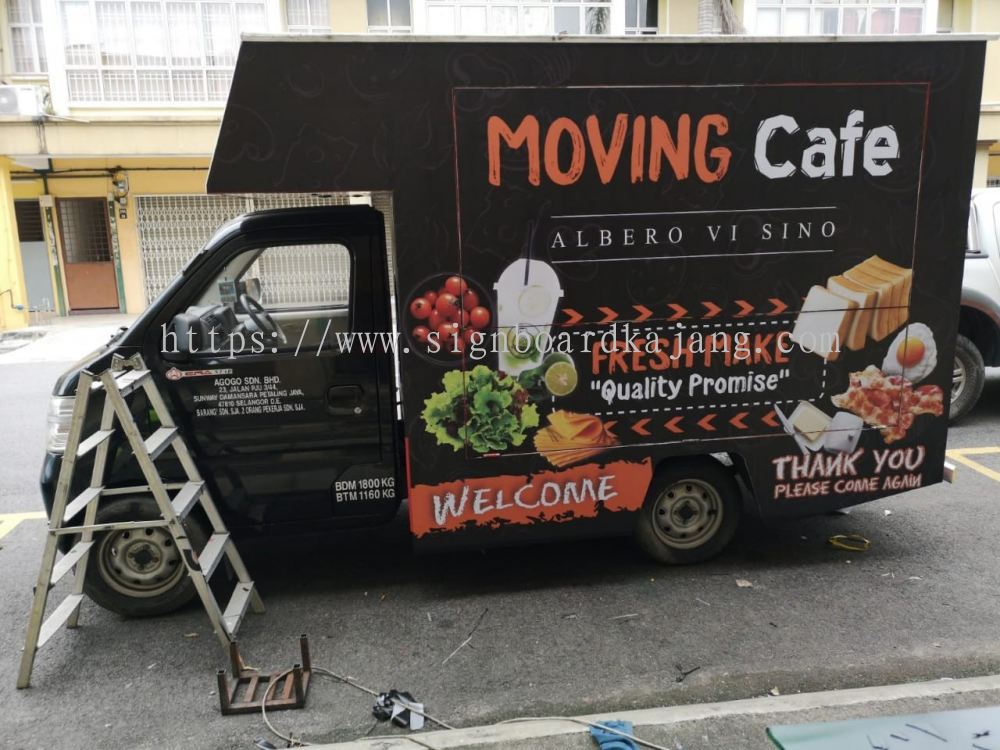 MOVING CAFE TRUCK LORRY & VAN STICKER PRINTING Truck Lorry Sticker from ...