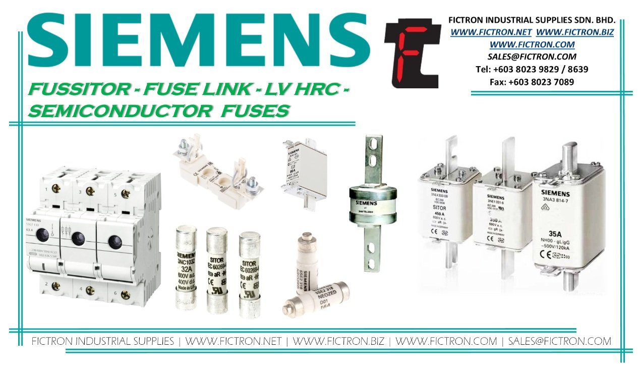 SIEMENS Fuse Supply - Fictron Industrial Supplies Sdn Bhd - Selangor ...