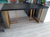 STANDARD TABLE WITH GOLD LEG LJ327