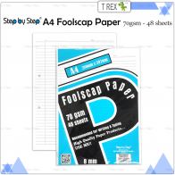 Step by Step A4 70gsm Foolscap Paper - 48 Sheets