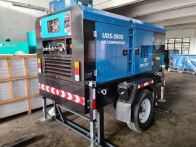 Rental Air Compressor 390cfm 150psi High Pressure Diesel Portable Trailer Type