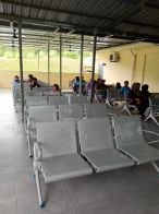 Kerusi bangku Menunggu Besi Hospital Klinik Kulim Lunas Kedah | Waiting Link Chair | Steel Metal Link Chair For Visitor Customer | Office Furniture 