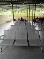 Kerusi bangku Menunggu Besi Hospital Klinik Kulim Lunas Kedah | Waiting Link Chair | Steel Metal Link Chair For Visitor Customer | Office Furniture 