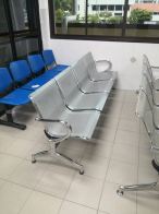 4 Seater Waiting Link Chair | Chrome Metal Link Chair | Kerusi Besi Pelawat Menunggu Klinik Hospital | Office Furniture | Penang | Deliver | Kulim | Lunas | Bertam | Kepala Batas | KL | Sungai Buloh